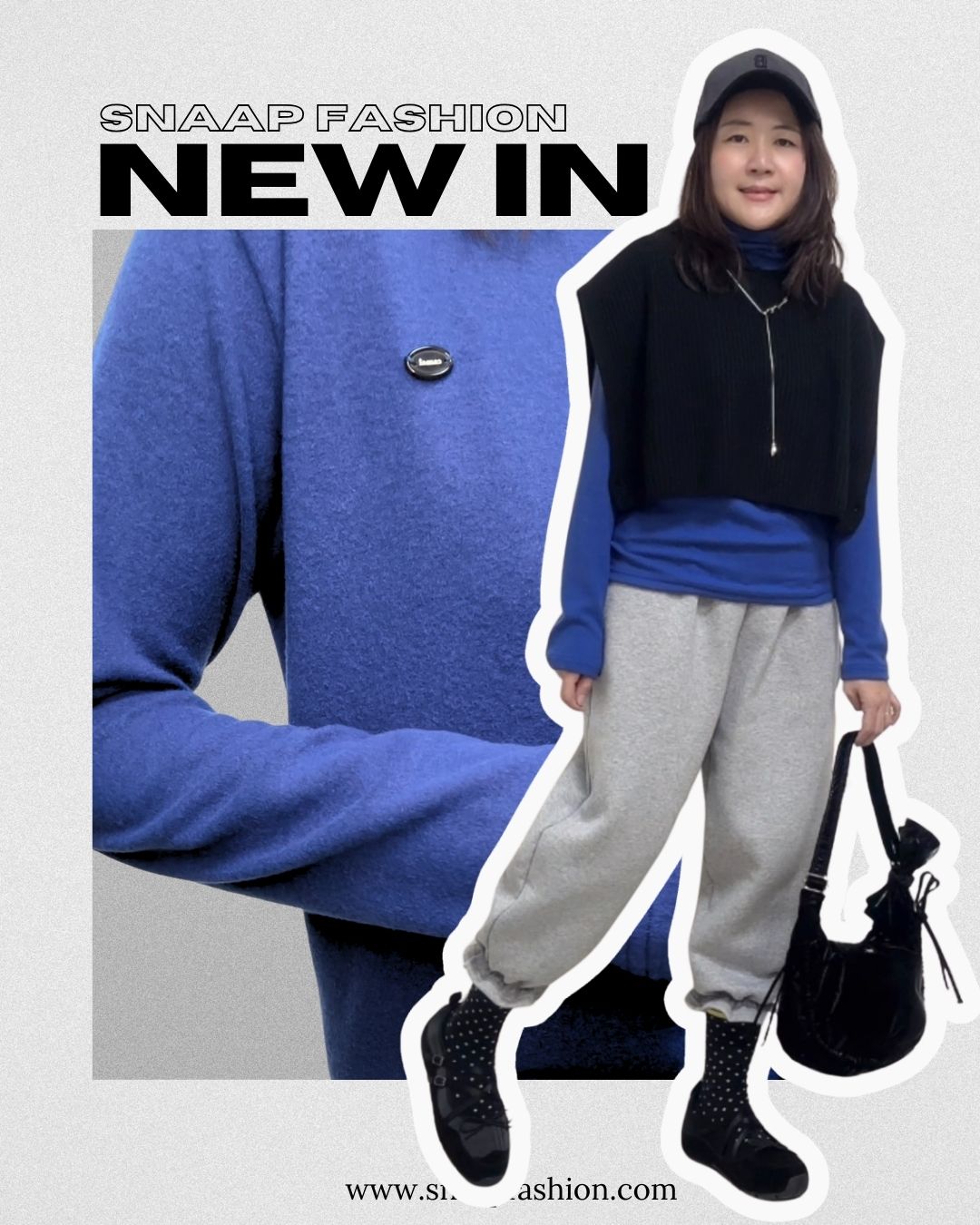 (預購)連帽crop腳無袖冷衫/黑