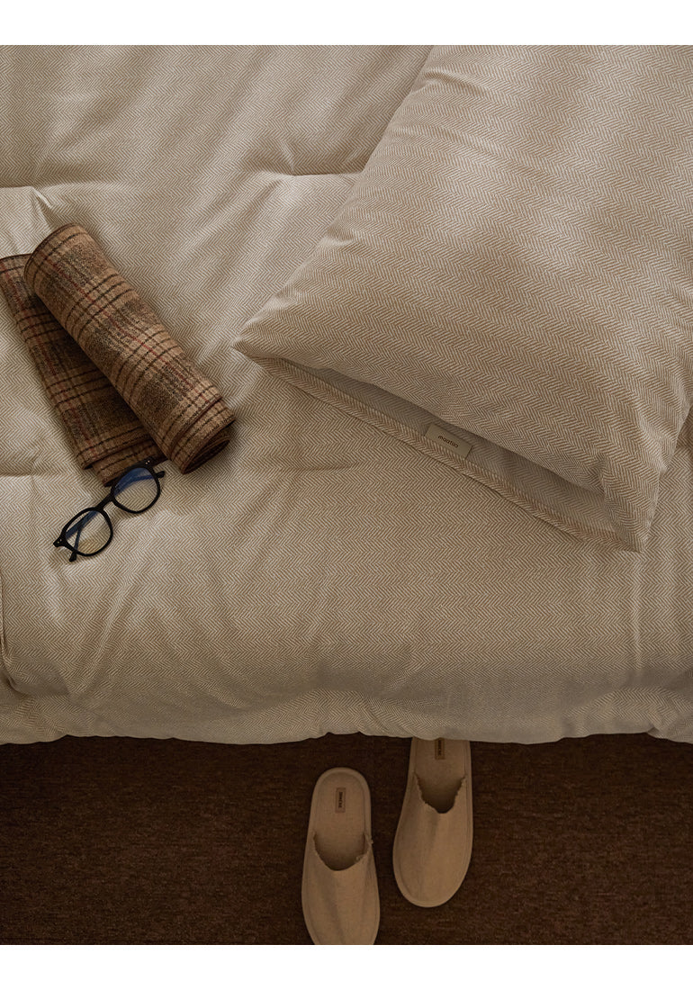 專利技術<發熱+保溫>人字紋無塵被-2色