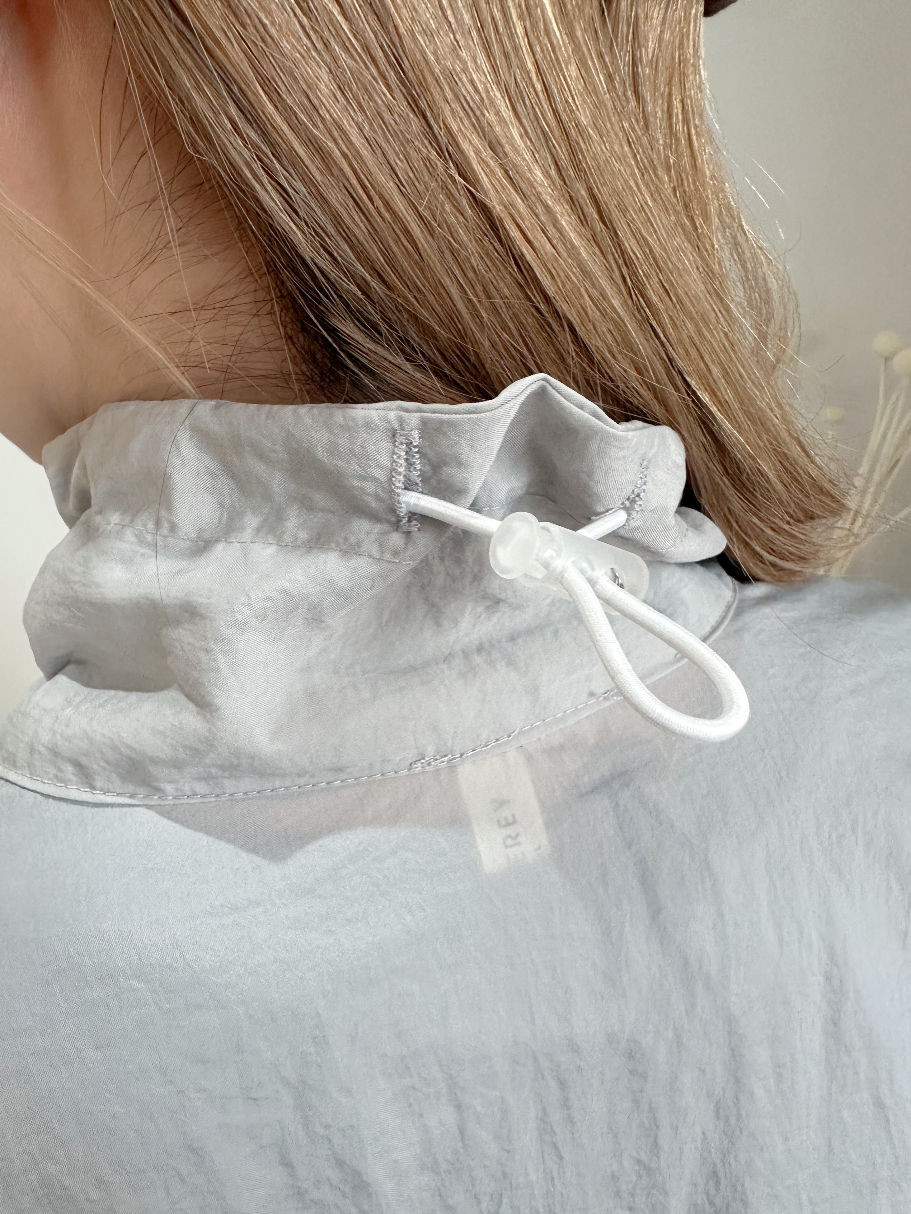 企領傘型風褸/淺灰