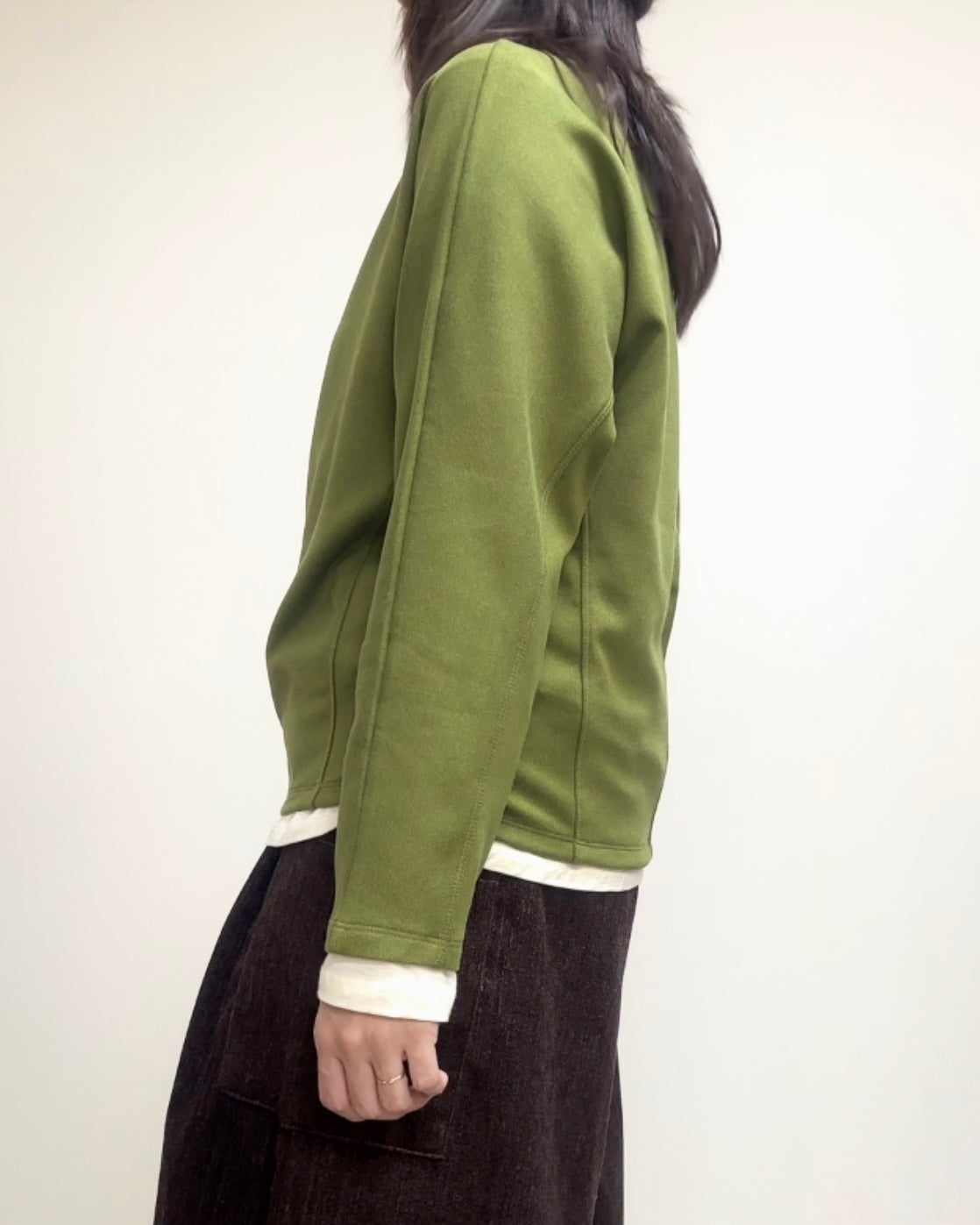 (停產)原身出企領T-shirt/霧綠