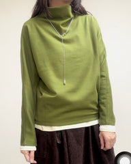 (停產)原身出企領T-shirt/霧綠