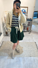 Hoodie Cardigan/杏