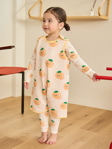 Sugar Long Vest Flower Sweet Persimmon