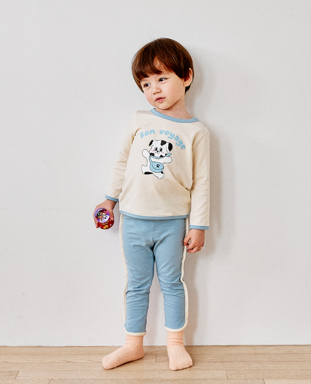 [睡衣兩件套]Honey Point Set Blue