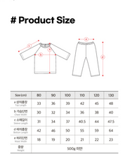 [睡衣兩件套]Honey Raglan Set-up Navy