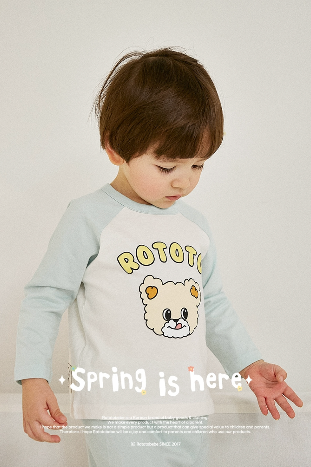 [睡衣兩件套]Honey Raglan Set-up Mint