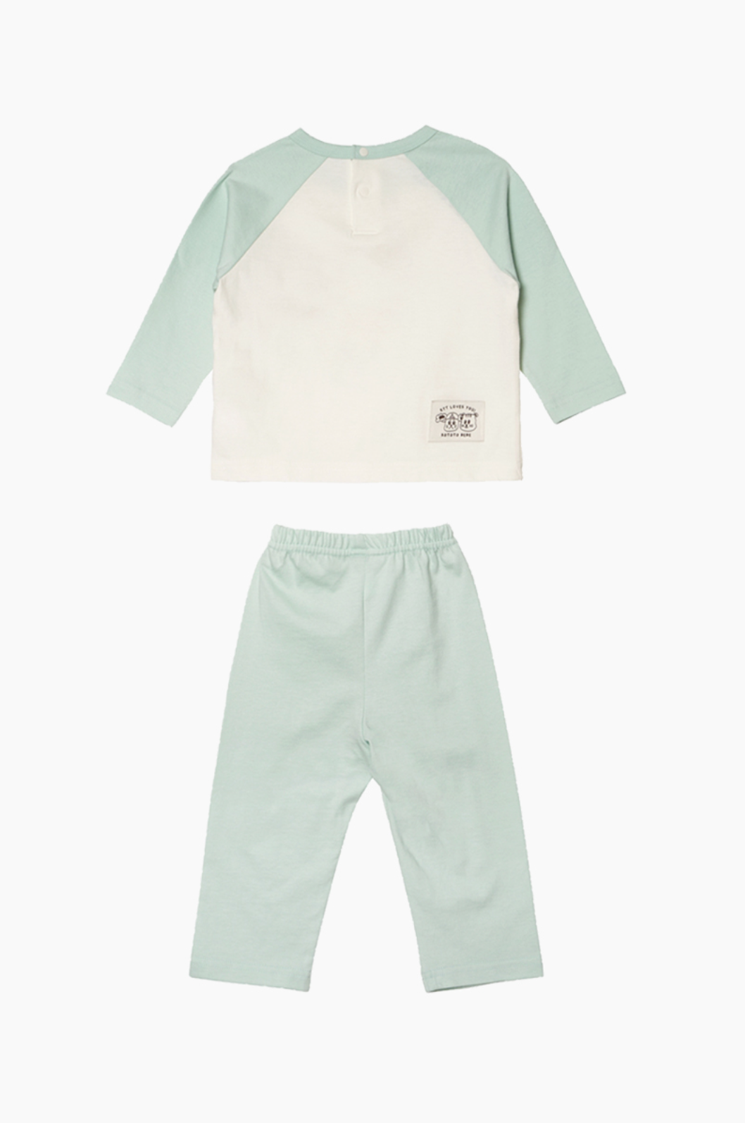 [睡衣兩件套]Honey Raglan Set-up Mint