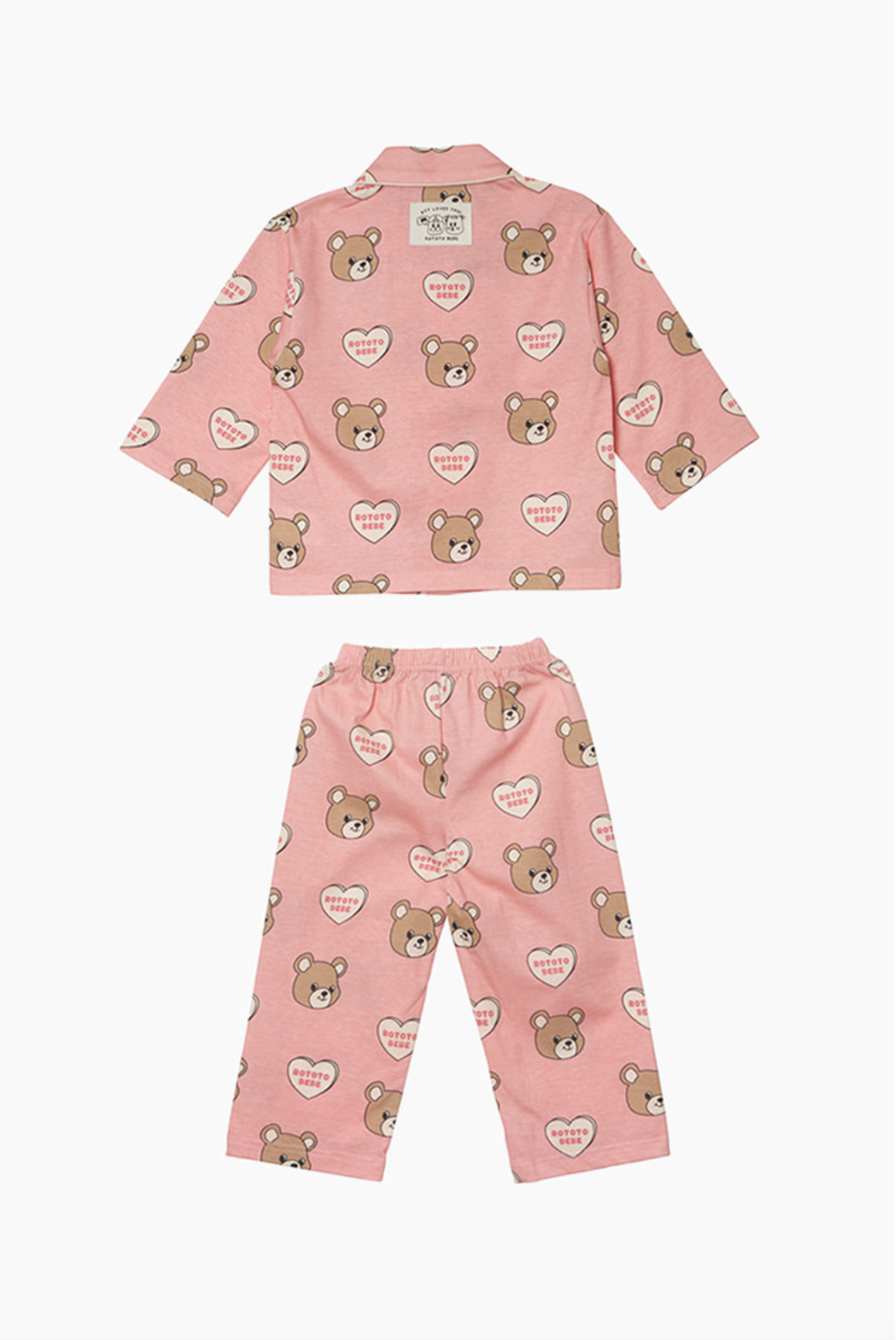 [睡衣兩件套]Honey Pajama Heart Bear