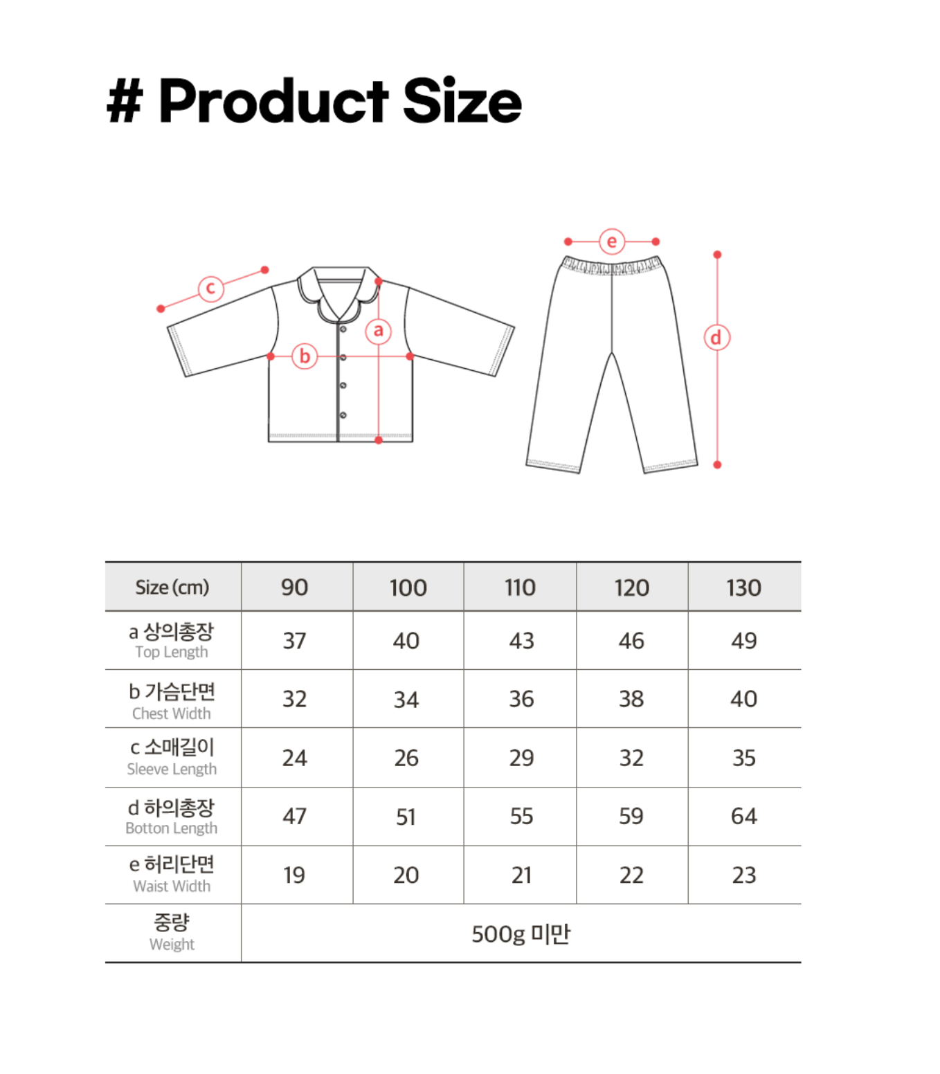 [睡衣兩件套]Honey Pajama Heart Bear