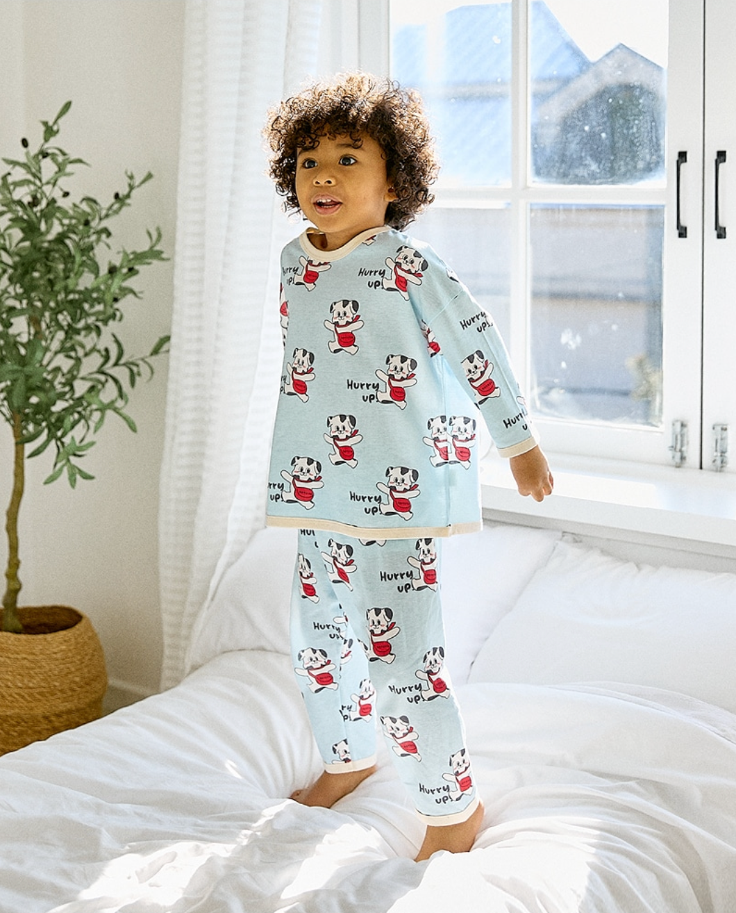 [睡衣兩件套]Honey Loose Fit Set Hurry Up Tanee
