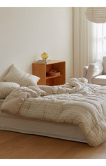 ☃ 秋冬(圖案)雙面<一面絨毛一面無塵>雲朵被-14色