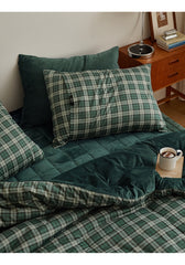 ☃ 秋冬Norton Classic雙面<一面絨毛一面格仔>抗菌玉米棉被-3色