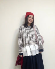 (預購)兔毛冷帽/紅