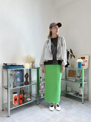 企領傘型風褸/淺灰