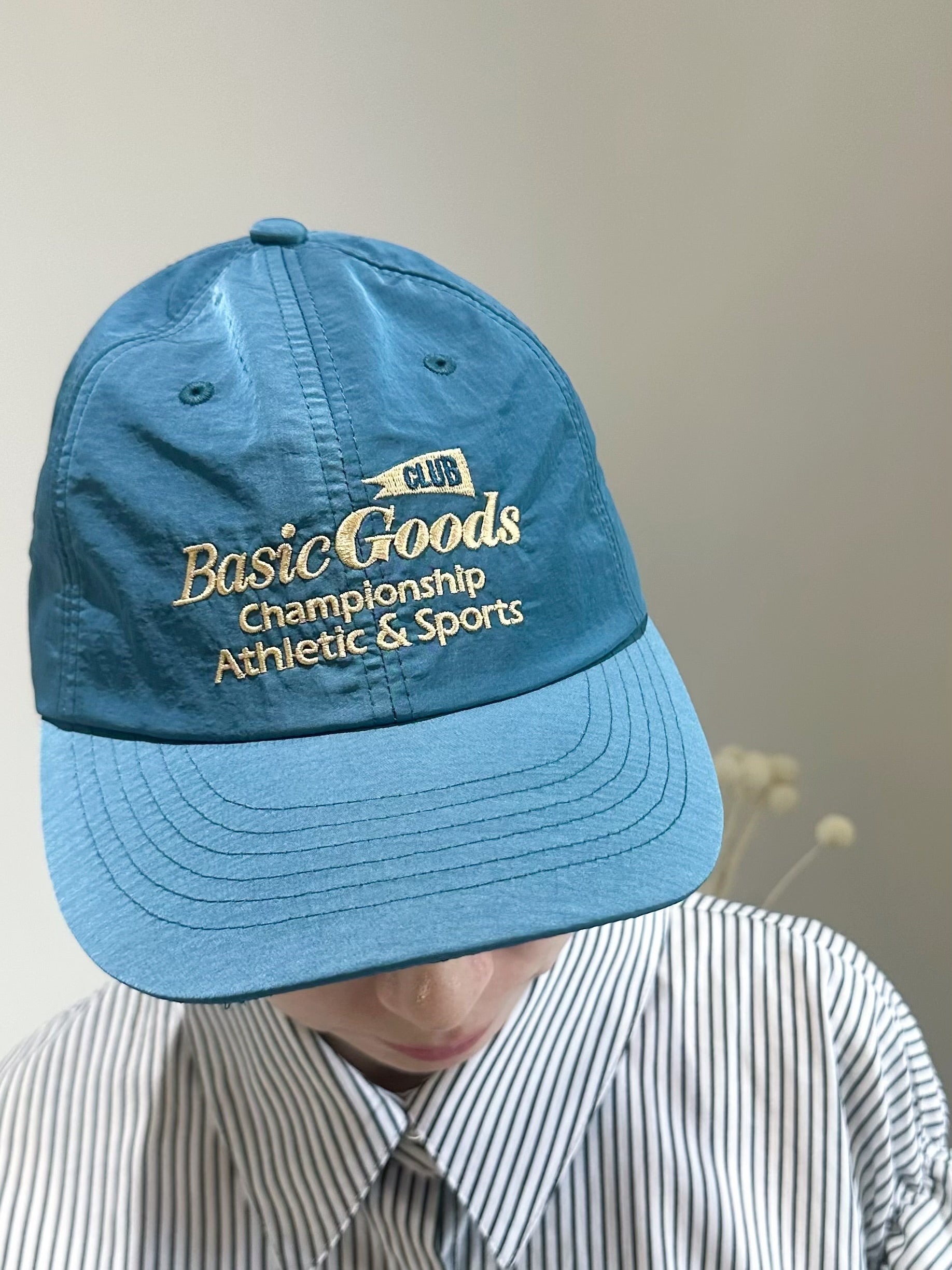 Basic繡字帽/藍