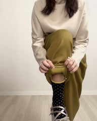 (預購)束腳Ruffle運動褲/橄欖