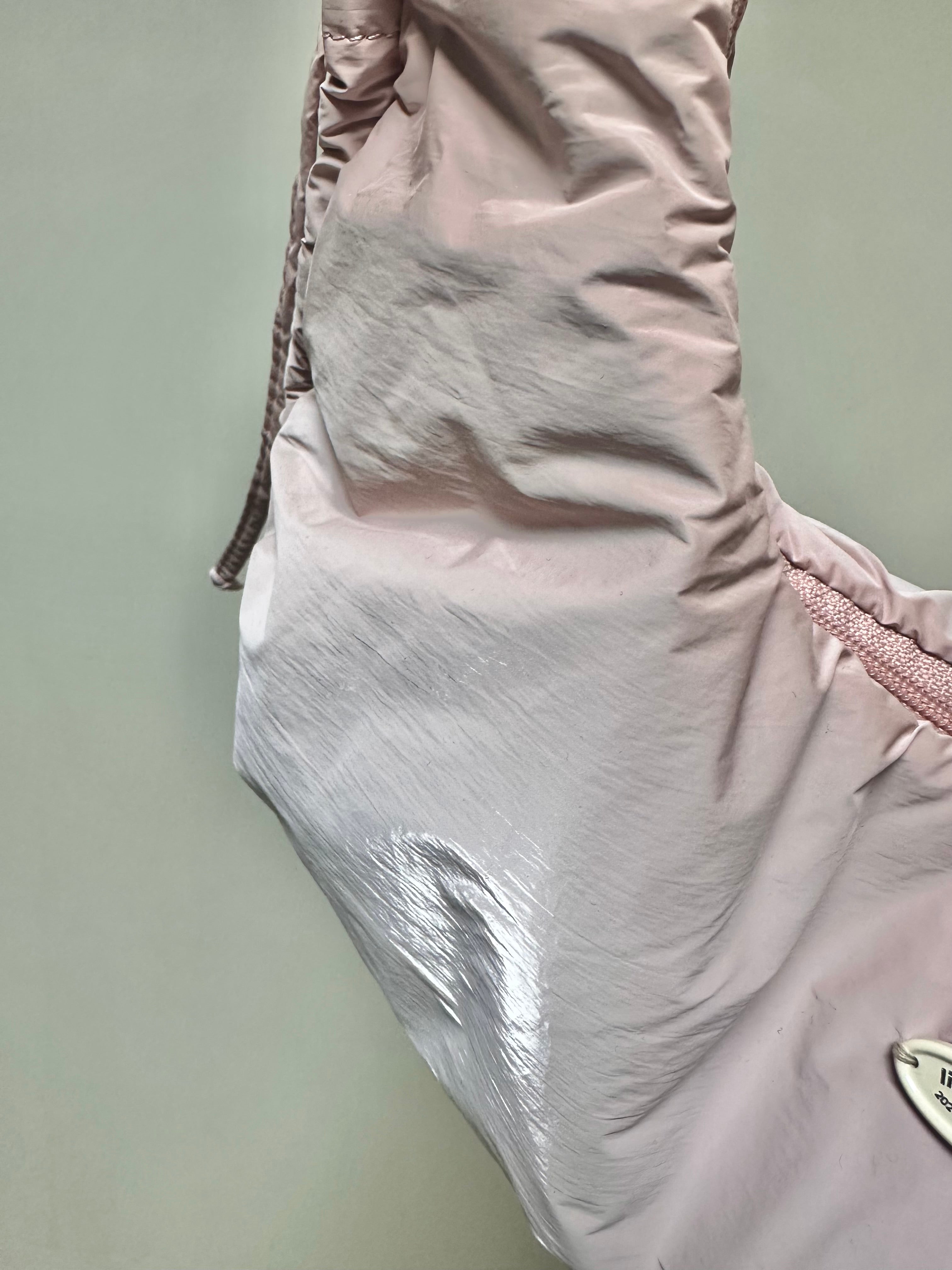 (預購)縮褶微令面手袋/淡粉紅