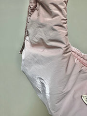 (預購)縮褶微令面手袋/淡粉紅