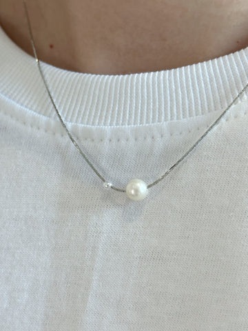 (訂貨：15工作天)大小珍珠頸鏈