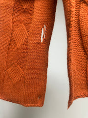 (預購)麻花冷頸巾/暗橙