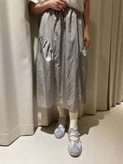 細粒閃片襪/米白