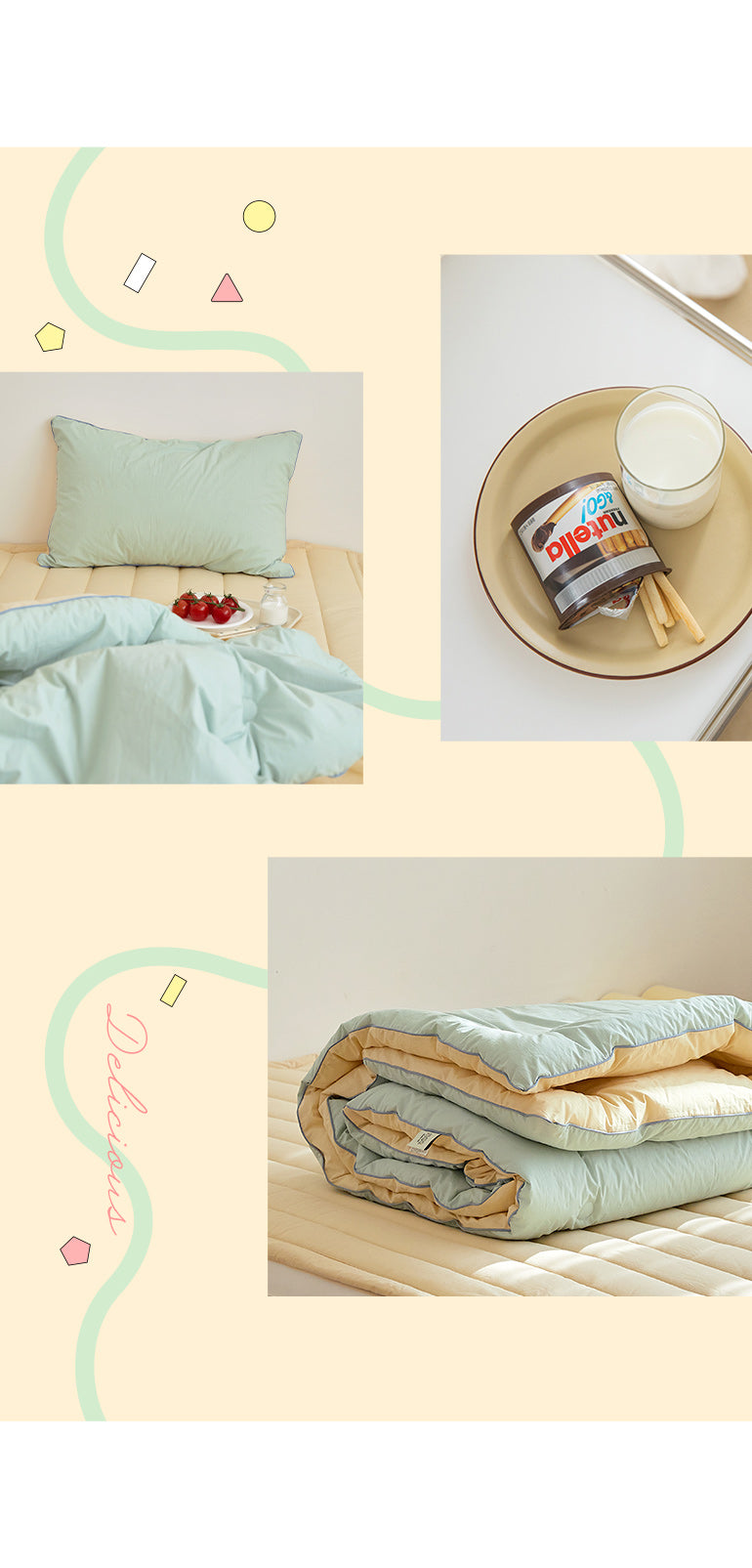 KIDS(綑邊撞色)無塵雲朵被/8色