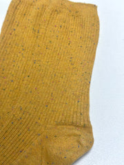彩點襪/芥末黃