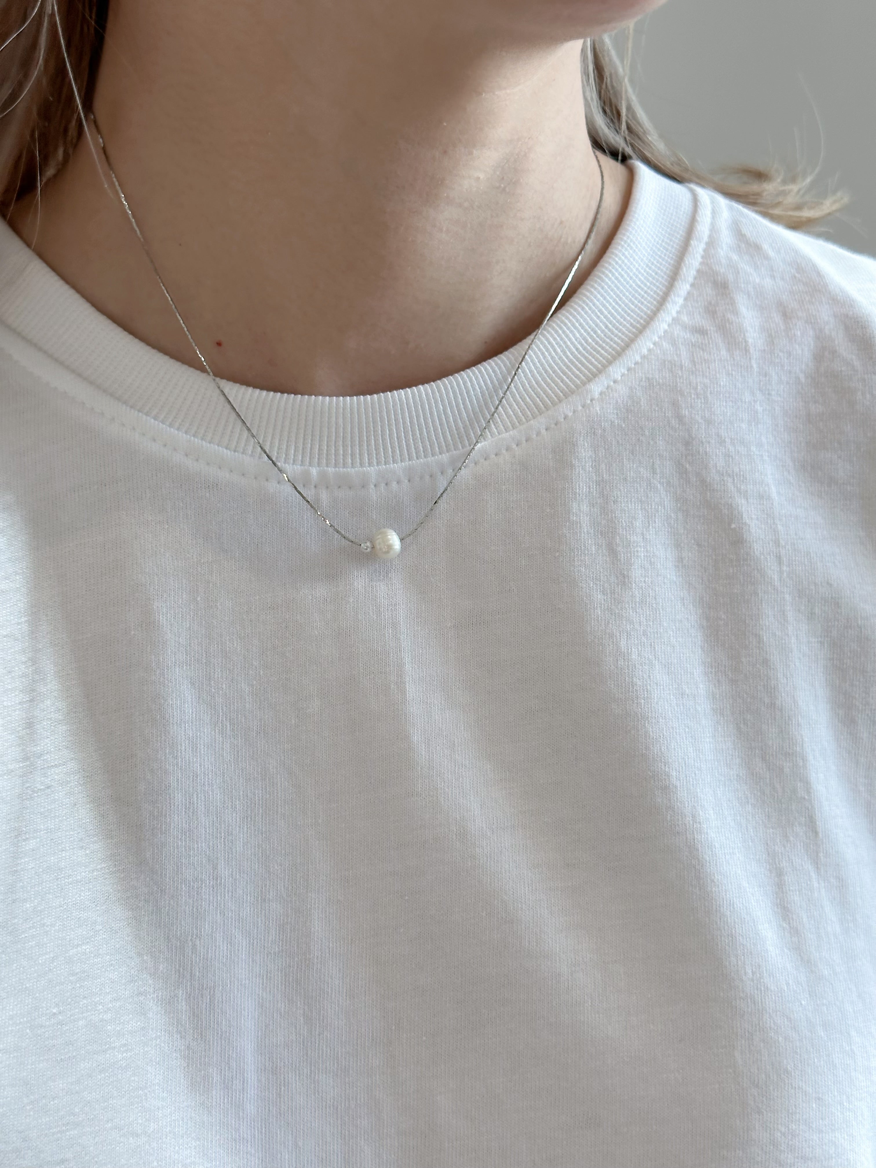 (訂貨：15工作天)大小珍珠頸鏈