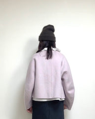 兔毛冷帽/深灰啡