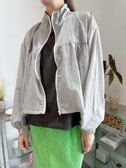 企領傘型風褸/淺灰