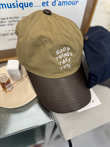 Good Things繡字cap帽/杏