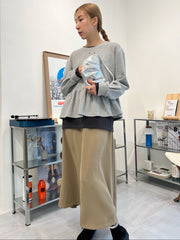 Ruffle衫腳T-shirt/灰