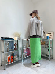 企領傘型風褸/淺灰