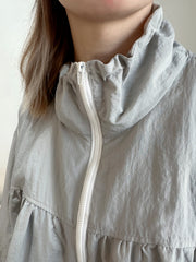 企領傘型風褸/淺灰