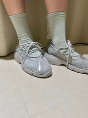 Organza ruffle襪/粉綠