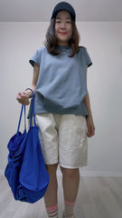 有型shopping bag/藍