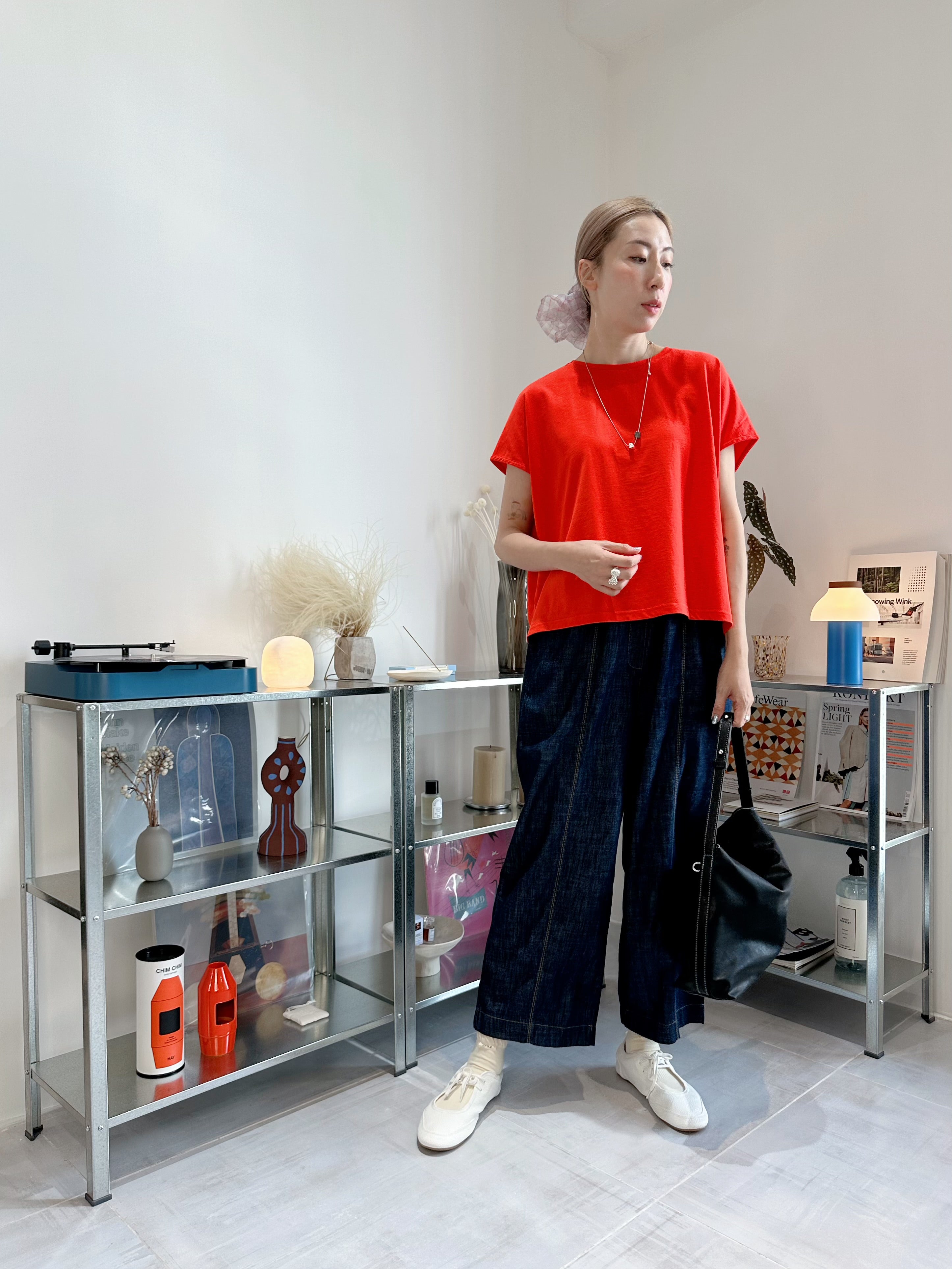 (訂貨：15工作天)正方粒粒長頸鏈