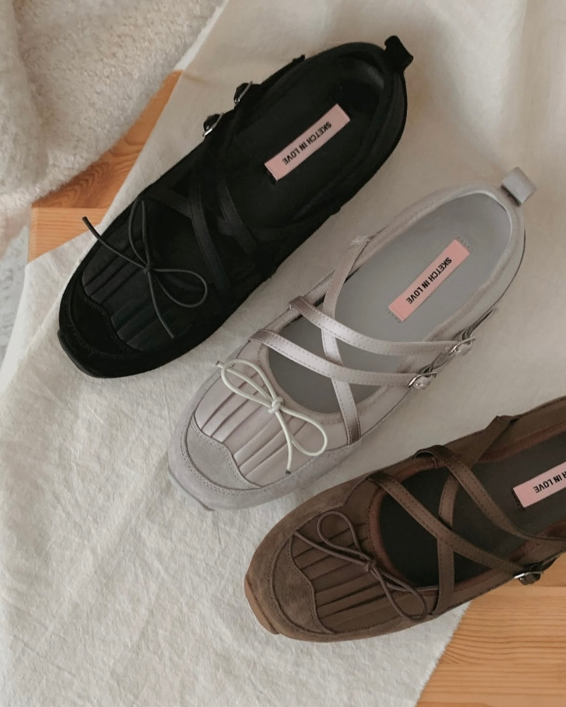 (預購)併布Sporty Mary Jane/灰