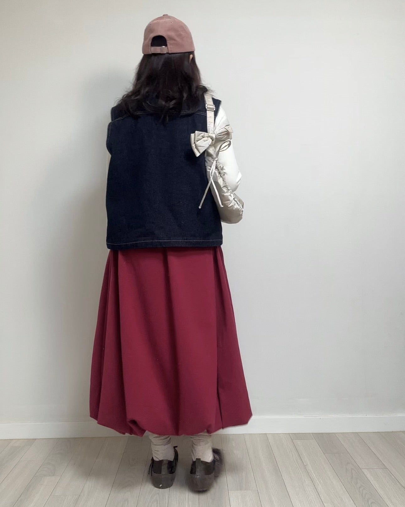 (停產)牛仔羊羔毛背心/深藍