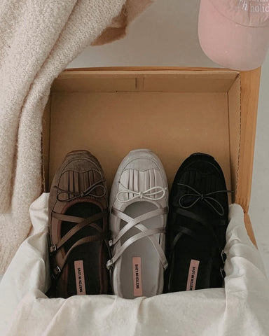 (預購)併布Sporty Mary Jane/黑