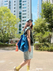 有型shopping bag/藍