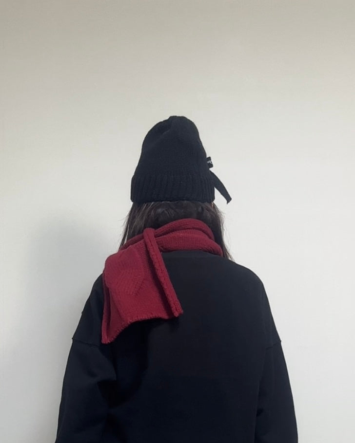 織帶蝴蝶冷帽/黑