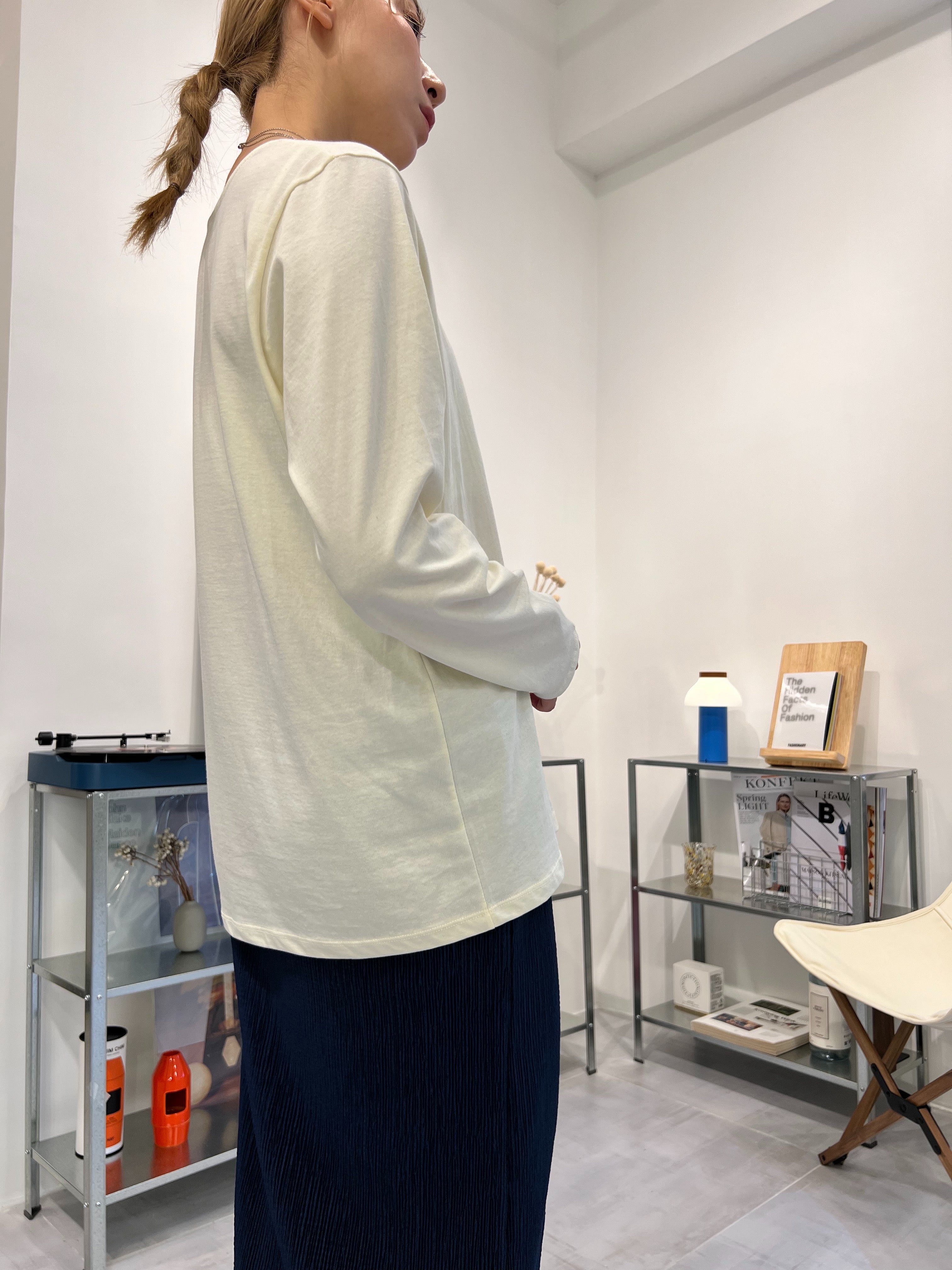 長身T-shirt/米白 (Copy)