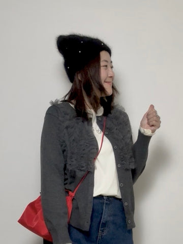 兩種珠珠冷帽/黑