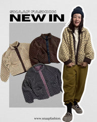 (預購)雙面點點外套/深啡+杏