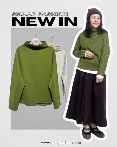 (停產)原身出企領T-shirt/霧綠