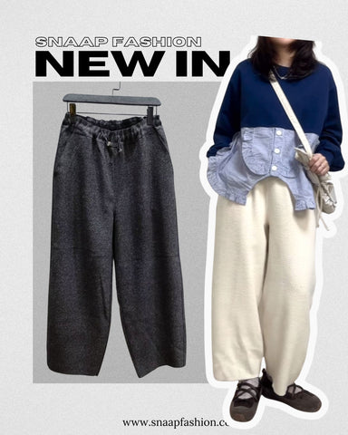 (預購)闊腳褲/深灰