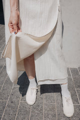 蝴蝶圖案閃閃薄襪/銀