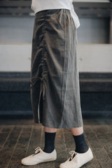 蝴蝶圖案閃閃薄襪/深灰銀