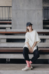 Happiness繡字襪/粉紅